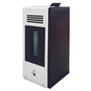 Stufa a pellet 8 kw ventilata Cuore Caldo per ambienti moderni h 92 cm