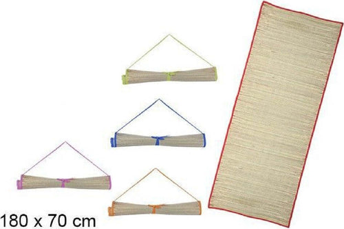 Stuoia Spiaggia In Paglia 70x180cm Mare Con Manico Laccetto Chiusura Ass. 161402 Casa e cucina/Tessili per la casa/Biancheria da bagno/Asciugamani/Teli mare Trade Shop italia - Napoli, Commerciovirtuoso.it