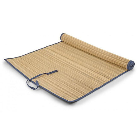 Stuoia da spiaggia e campeggio in paglia richiudibile con laccetto 180 x 70 cm