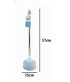Sturalavandino Bagno Ventosa In Gomma Per Wc Con Manico In Acciaio Plastica 87624