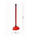 Sturalavandino In Gomma Plastica Rosso Scarico Sbloccaggio Per Wc Lavello 10118