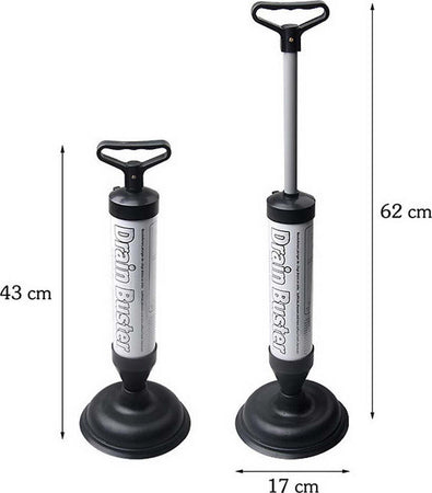 STURALAVANDINO SCARICHI E WC A POMPA MANUALE STURATUBI A PRESSIONE DRAIN BUSTER Fai da te/Tubature grezze/Attrezzature per pozzi neri/Stantuffi Trade Shop italia - Napoli, Commerciovirtuoso.it