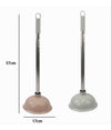 Sturalavandino Scarico Wc Con Manico Cromato Ventosa In Gomma Vari Colori 10120