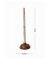 Sturalavandino Stura Lavandini A Ventosa Per Wc 13.5cm Con Manico In Legno 10116
