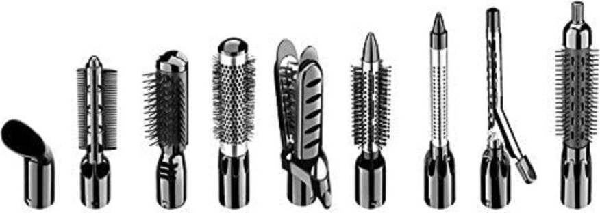 Styler-Ad-Aria-Calda-Professionale-10-In-1-1000w-Spazzola-Elettrica-Phon-Gm-4835