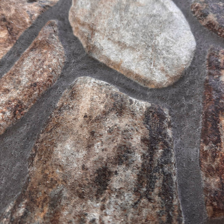 CAPPOTTO esterno - interno isolante in STYROFOAM 3D spess. 3cm (120x50cm) con resine e malta Pietra ossidata