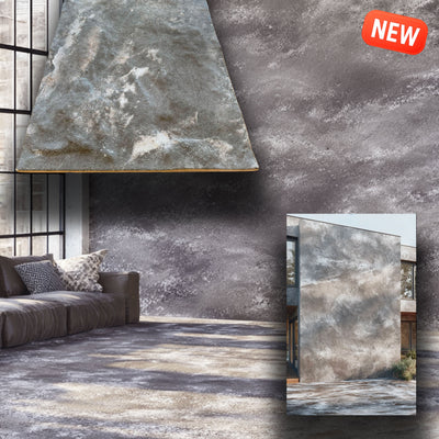 CAPPOTTO esterno - interno  isolante in STYROFOAM 3D da 2cm con sabbiatura e malta 120x50cm ANTICO CEMENTO - Eternal Parquet