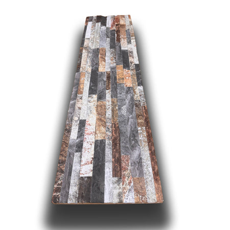 CAPPOTTO esterno - interno isolante in STYROFOAM 3D sp.2cm (120x30cm) con sabbiatura e malta Pietra mista