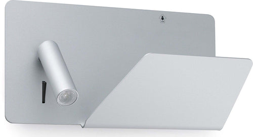 SUAU USB Lampada da parete grigio con lettore destra Illuminazione/Illuminazione per interni/Illuminazioni per pareti/Applique Led Mall Home - Napoli, Commerciovirtuoso.it