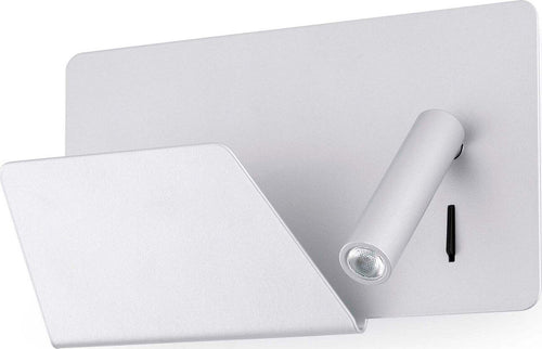SUAU USB Lampada da parete grigio con lettore sinistra Illuminazione/Illuminazione per interni/Illuminazioni per pareti/Applique Led Mall Home - Napoli, Commerciovirtuoso.it