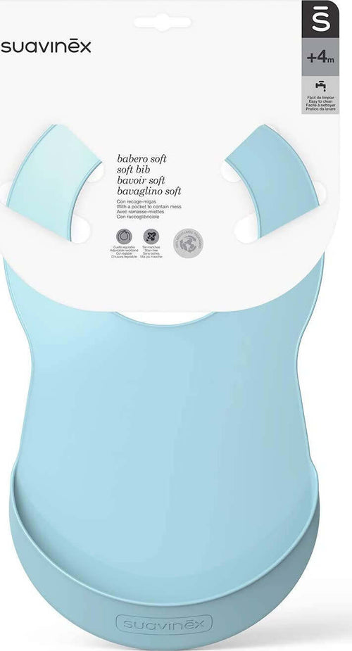 SUAVINEX Bavaglino in Silicone Impermeabile per Bambini Con Raccogli Briciole dai 4 Mesi Bavaglino Sanitaria Gioia del Bimbo - Villa San Giovanni, Commerciovirtuoso.it