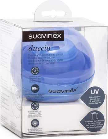 Suavinex Duccio Sterilizzatore Portatile per Succhietti a Luce Uv Con Usb O Con Batterie Sterilizza in 3 Minuti Uccide Il 99% Dei Germi Tre Colori Verde Rosa Azzurro Prima infanzia/Allattamento e pappa/Allattamento con biberon/Sterilizzatori Sanitaria Gioia del Bimbo - Villa San Giovanni, Commerciovirtuoso.it