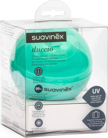 Suavinex Duccio Sterilizzatore Portatile per Succhietti a Luce Uv Con Usb O Con Batterie Sterilizza in 3 Minuti Uccide Il 99% Dei Germi Tre Colori Verde Rosa Azzurro Prima infanzia/Allattamento e pappa/Allattamento con biberon/Sterilizzatori Sanitaria Gioia del Bimbo - Villa San Giovanni, Commerciovirtuoso.it