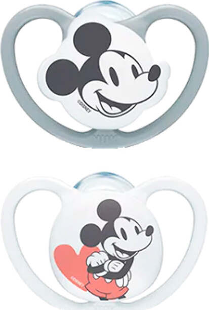 Succhietto-Nuk-Space-Disney-Mickey-Silicone-2-Pz-Gray