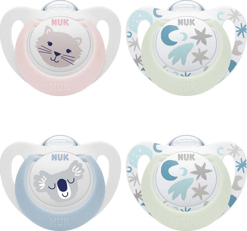 SUCCHIETTO-NUK-STAR-DAY&NIGHT-Silicone-0-6-2PZ