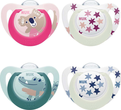 SUCCHIETTO-NUK-STAR-DAY&NIGHT-Silicone-6-18-2PZ