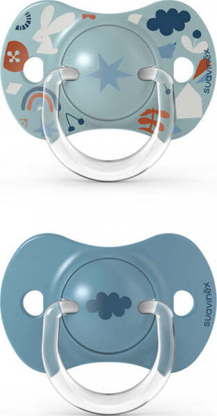 Succhietto-Suavinex-Forest-Silicone-SX-PRO-Azzurro-2-pz-6--18-mesi
