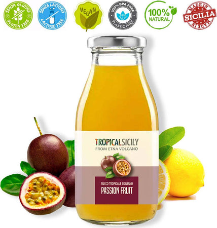 Succo Di Passion Fruit Concentrato 53% Di Polpa Made In Sicilia Succo Puro Di Maracuja Frutto Della Passione In Vetro Da 250ml Alimentari e cura della casa/Caffè tè e bevande/Succhi frullati e centrifugati/Succhi di frutta Tropical Sicily - Milazzo, Commerciovirtuoso.it