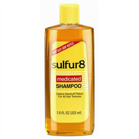 SULFUR 8 SHAMPOO 200 ML CLEANS DANDRUFF FLAKES FOR ALL HAIR TEXTURES