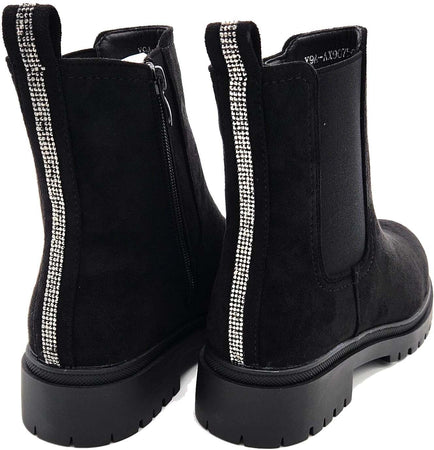 Summer - Stivaletti in camoscio donna con strass