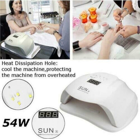 SUN X LAMPADA FORNETTO LED UV 54W MANICURE TIMER RICOSTRUZIONE UNGHIE NAIL ART Bellezza/Manicure e pedicure/Decorazioni per unghie/Strumenti/Asciuga unghie e lampade UV Zencoccostore - Formia, Commerciovirtuoso.it