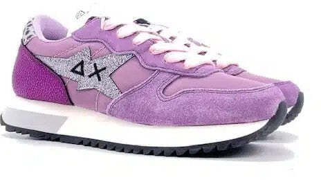 SUN68 Sneaker Donna Stargirl Glitter Malva
