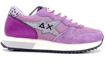 SUN68 Sneaker Donna Stargirl Glitter Malva