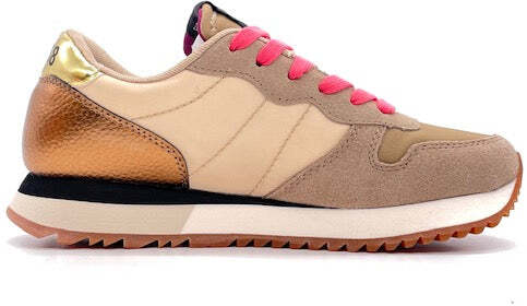 SUN68 Sneaker donna STARGIRL NYLON GLITTER Beige