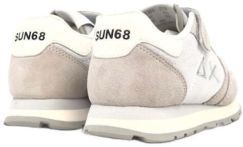 SUN68 Sneaker Girl's Ally Glitter Bianco