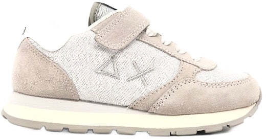 SUN68 Sneaker Girl's Ally Glitter Bianco