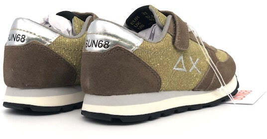 SUN68 Sneaker Girl's kate Thin Glitter Oro