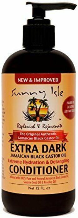 Sunny Isle Jamaican Extra Dark Castor Oil Conditioner 12oz Balsamo Per Capelli con Olio di Ricino Scuro