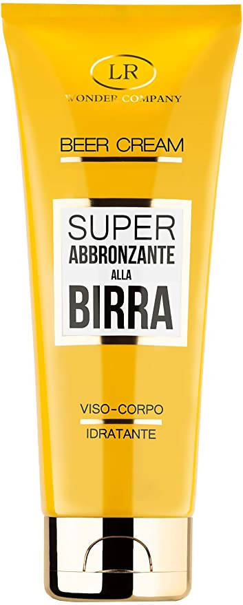 Super Abbronzante Alla Birra Crema Viso Corpo Idratante E Alga Dorata Crema Protettiva Con Acido Ialuronico 100ml Lr Company Srl