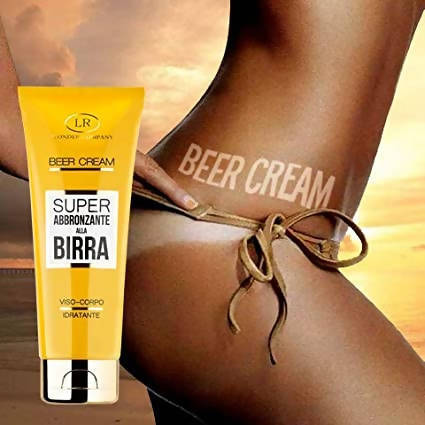 Super Abbronzante Alla Birra Crema Viso Corpo Idratante E Alga Dorata Crema Protettiva Con Acido Ialuronico 100ml Lr Company Srl