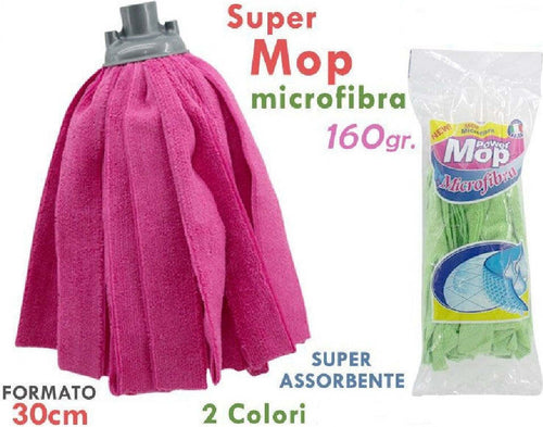 Super Mop Mocio Panno Ricambio Microfibra Universale 160gr Super Assorbente 30cm Casa, arredamento e bricolage > Pulizia e Bucato > Pulizia Pavimenti Trade Shop italia - Napoli, Commerciovirtuoso.it