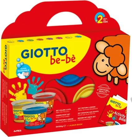 Supercolori a dita - 100ml - rosso blu giallo - Giotto bebe Giochi e giocattoli/Attività creative/Accessori per disegnare e colorare/Pittura/Pittura per le dita Eurocartuccia - Pavullo, Commerciovirtuoso.it