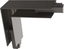 Superficie-Angolare-Dx-Sx-E-Connettore-Binario-Arca-Corner-Alluminio-Nero