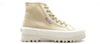 SUPERGA Sneaker alta donna ALPINA beige light eggshell