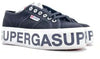 SUPERGA Sneaker Platform Lettering Black
