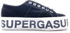 SUPERGA Sneaker Platform Lettering Black