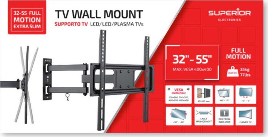 Superior-Staffa-Tv-Supstv001-23-42-Fixed-Extra-Slim-30kg