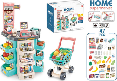 Supermarket-42-accessori-e-Carrello-della-Spesa-Kidz-Corner