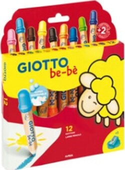 Supermatitoni - diametro mina 7 mm - con temperino - colori assortiti - Giotto - astuccio 12 pezzi Giochi e giocattoli/Attività creative/Accessori per disegnare e colorare/Pennelli Eurocartuccia - Pavullo, Commerciovirtuoso.it