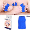 10 Supporti Protezione Dita Dito Elastici Per Pallavolo Pallacanestro Basket Blu Salute e Bellezza > Cura della Persona > Tutori Ortopedici Trade Shop italia - Napoli, Commerciovirtuoso.it