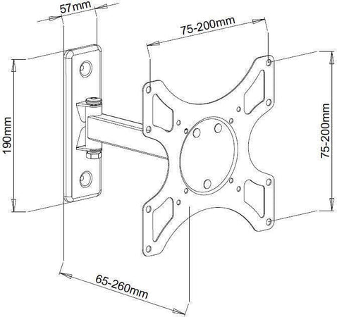 Supporto-a-muro-per-TV-LED-LCD-19---37''-inclinabile-2-snodi-nero-Techly