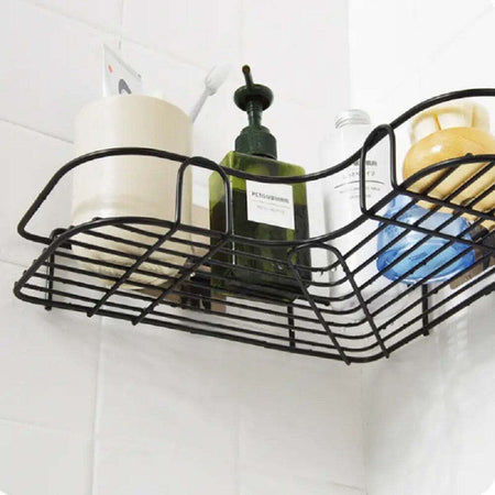 Supporto Angolare Da Parete Mensola Da Appendere Senza Punzonatura Bagno Cucina Casa e cucina/Bagno/Mobili da bagno/Mensole bagno Trade Shop italia - Napoli, Commerciovirtuoso.it