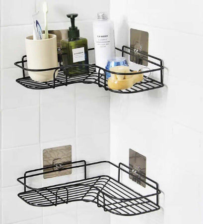 Supporto Angolare Da Parete Mensola Da Appendere Senza Punzonatura Bagno Cucina Casa e cucina/Bagno/Mobili da bagno/Mensole bagno Trade Shop italia - Napoli, Commerciovirtuoso.it