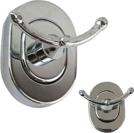 Supporto Appendino 2 Ganci Asciugamano Accappatoio Acciaio A Parete Arredo Bagno Set da Bagno Trade Shop italia - Napoli, Commerciovirtuoso.it