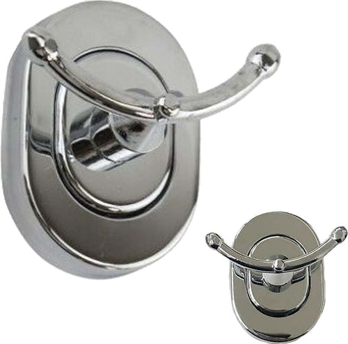 Supporto Appendino 2 Ganci Asciugamano Accappatoio Acciaio A Parete Arredo Bagno Set da Bagno Trade Shop italia - Napoli, Commerciovirtuoso.it