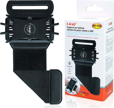 Supporto Cellulare Smartphone Da Polso Fascia Braccio Sport Rotante 360? Hd-3609 Elettronica/Audio e video portatile/Accessori/Accessori per lettori MP3/Bracciali Trade Shop italia - Napoli, Commerciovirtuoso.it